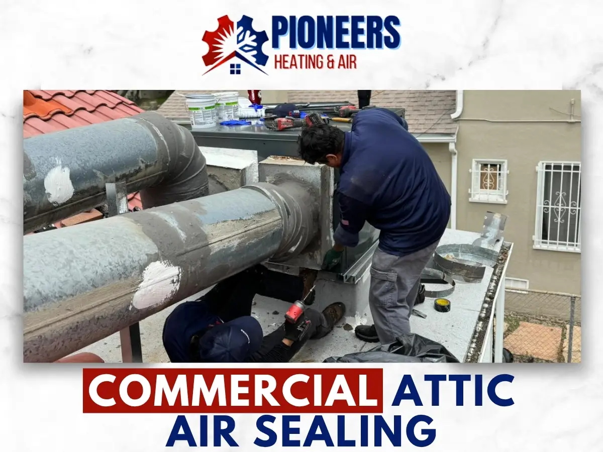 Commercial Attic Air Sealing In Pasadena by Pioneers