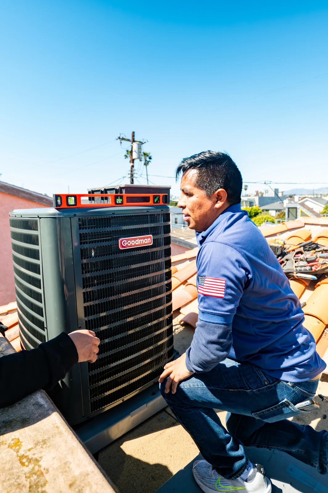 air conditioning equipment and installation conditions reviewed for system sizing, real company service photo 1